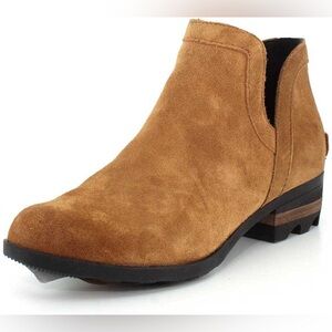 Women’s Sorel Lolla Brown Cutout Ankle Boot Size 6.5 Winter Casual Waterproof
